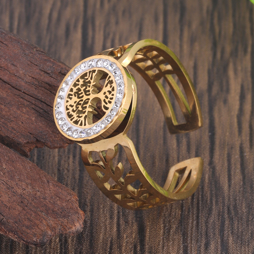 Tree of Life Adjustable Ring