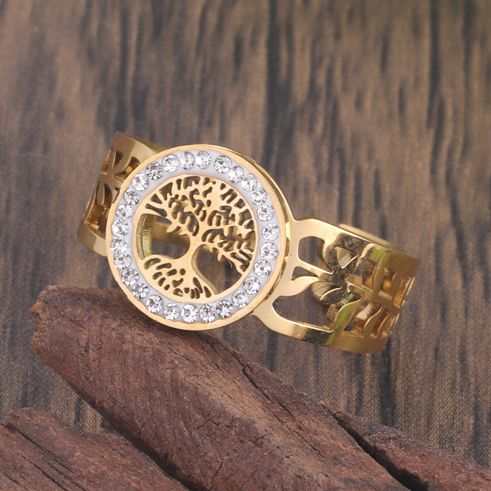 Tree of Life Adjustable Ring