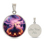 Serenity Meditation Pendant Necklace: Symbol of Peace and Balance