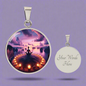 Serenity Meditation Pendant Necklace: Symbol of Peace and Balance