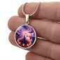 Serenity Meditation Pendant Necklace: Symbol of Peace and Balance