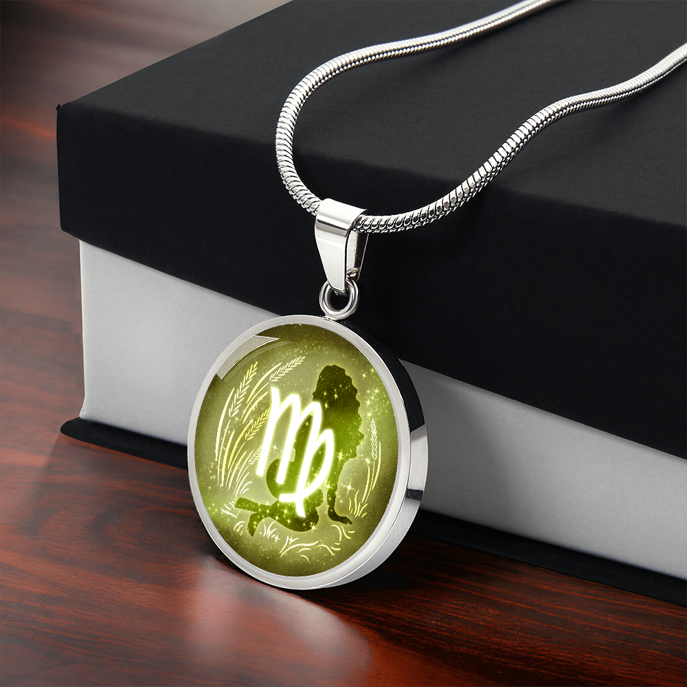 Virgo Zodiac Constellation Pendant Necklace