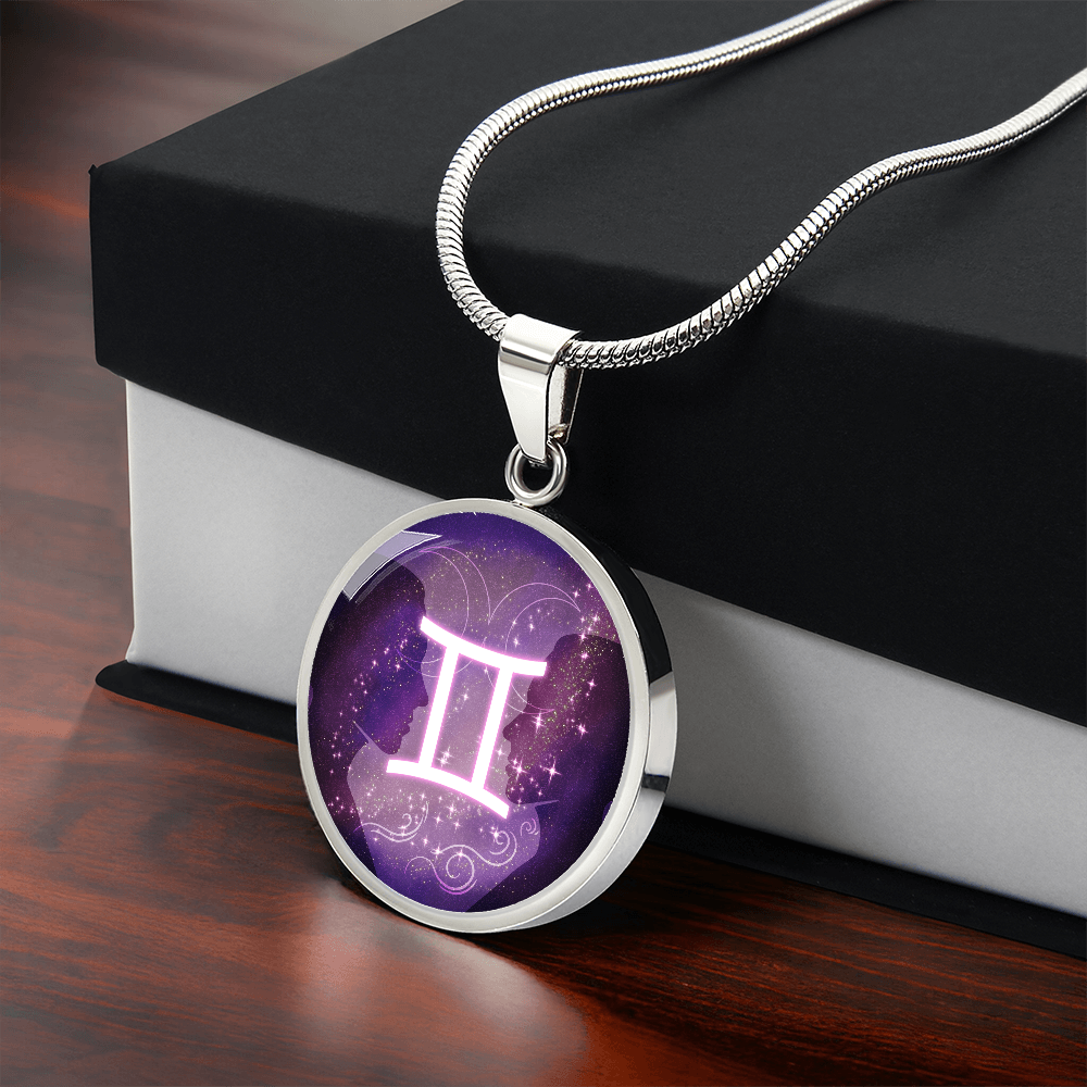 Gemini Zodiac Constellation Pendant Necklace