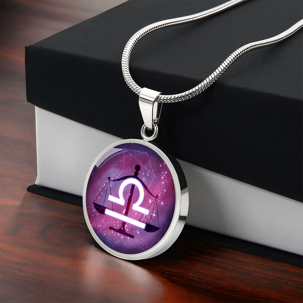 Libra Zodiac Constellation Pendant Necklace