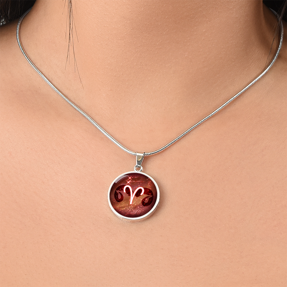 Aries Zodiac Constellation Pendant Necklace