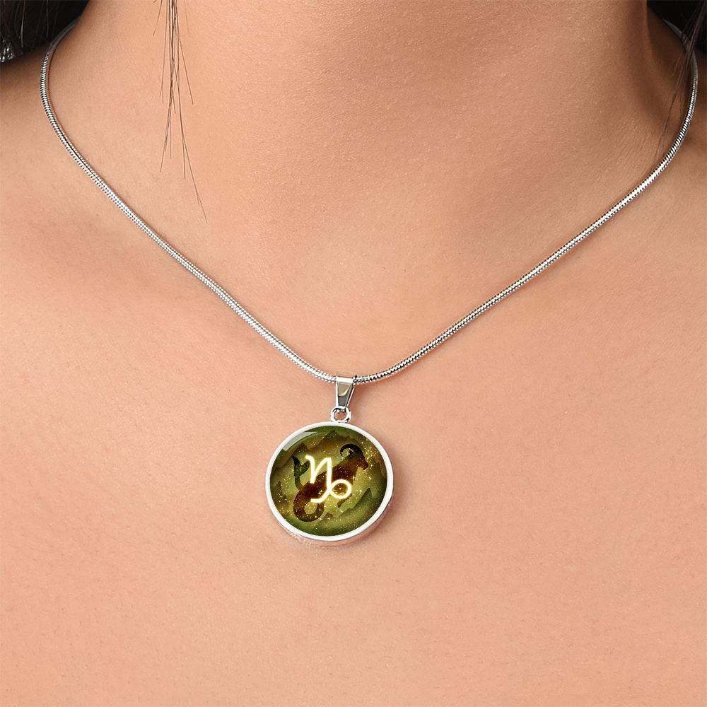 Capricorn Zodiac Constellation Pendant Necklace