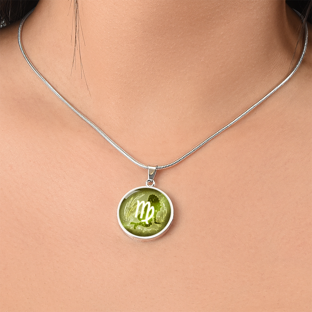 Virgo Zodiac Constellation Pendant Necklace
