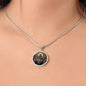He Cares For You Circle Faith Pendant Necklace 1