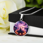 Serenity Meditation Pendant Necklace: Symbol of Peace and Balance