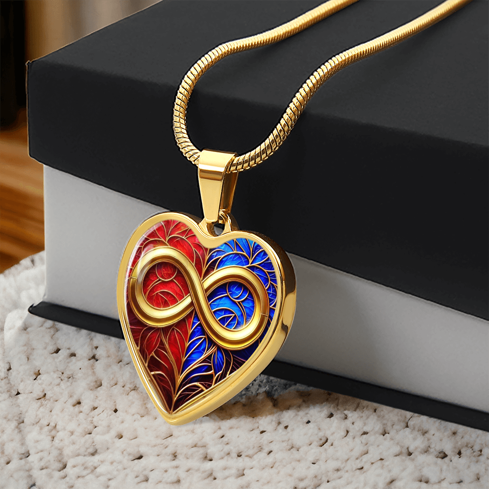 Infinity Eternal Balance Heart Pendant