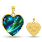 Aurora Heart Pendant Necklace: A Celestial Symbol of Love