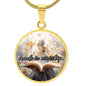 Made To Worship Circle Faith Pendant Necklace 2