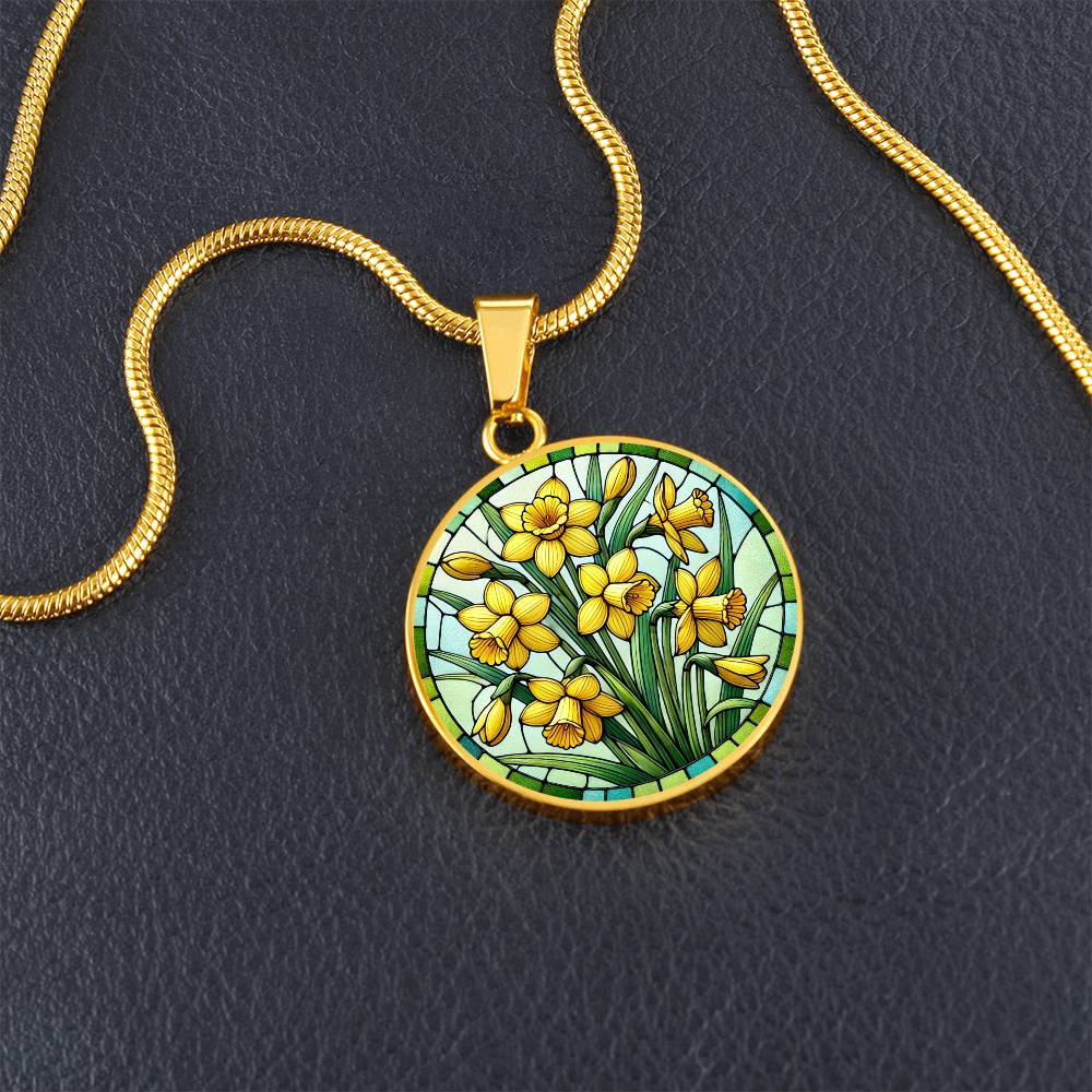 The Jonquils Circle Pendant Necklace