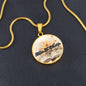 Made To Worship Circle Faith Pendant Necklace 3