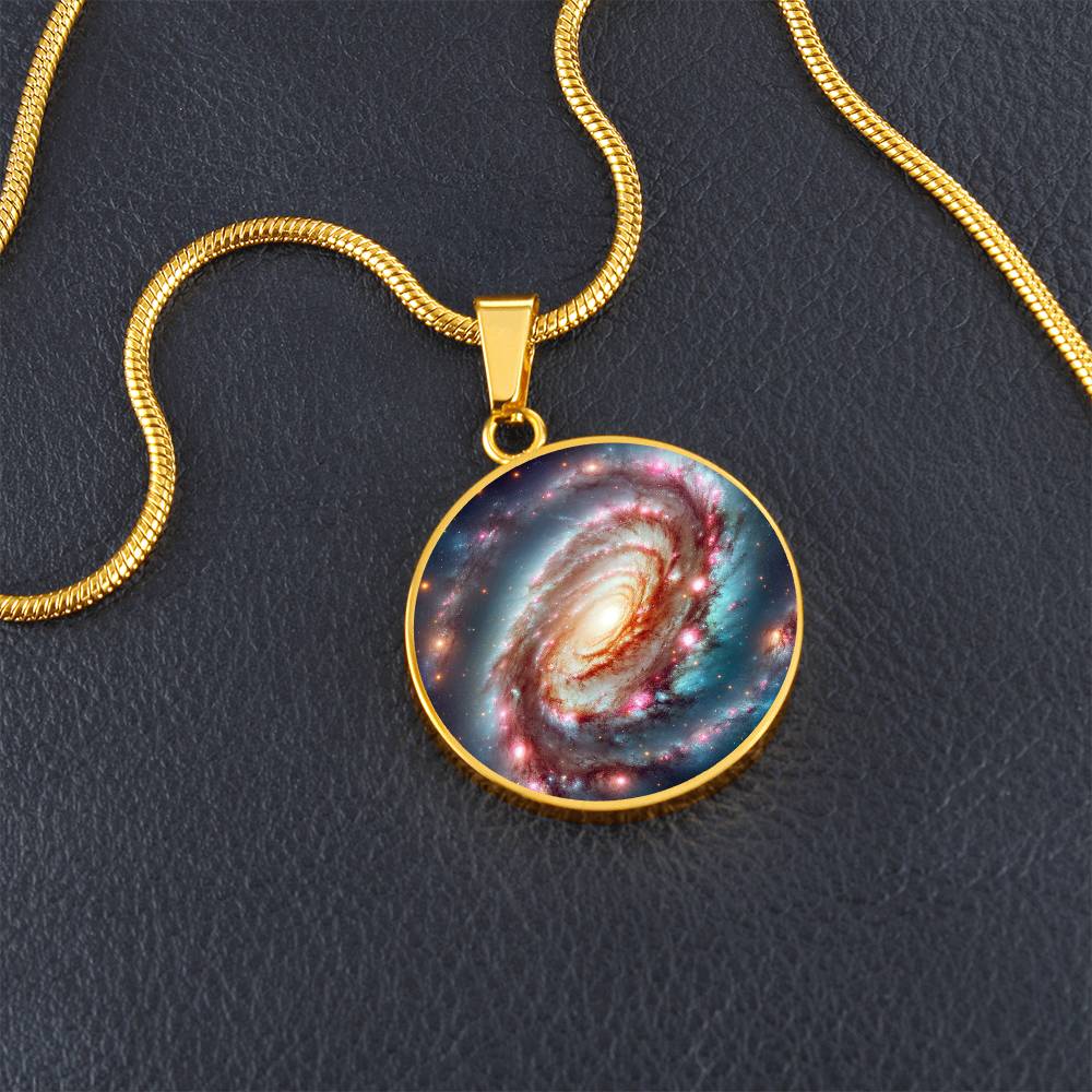 Nebula Hurricane Circle Pendant Necklace