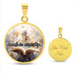 Made To Worship Circle Faith Pendant Necklace 2