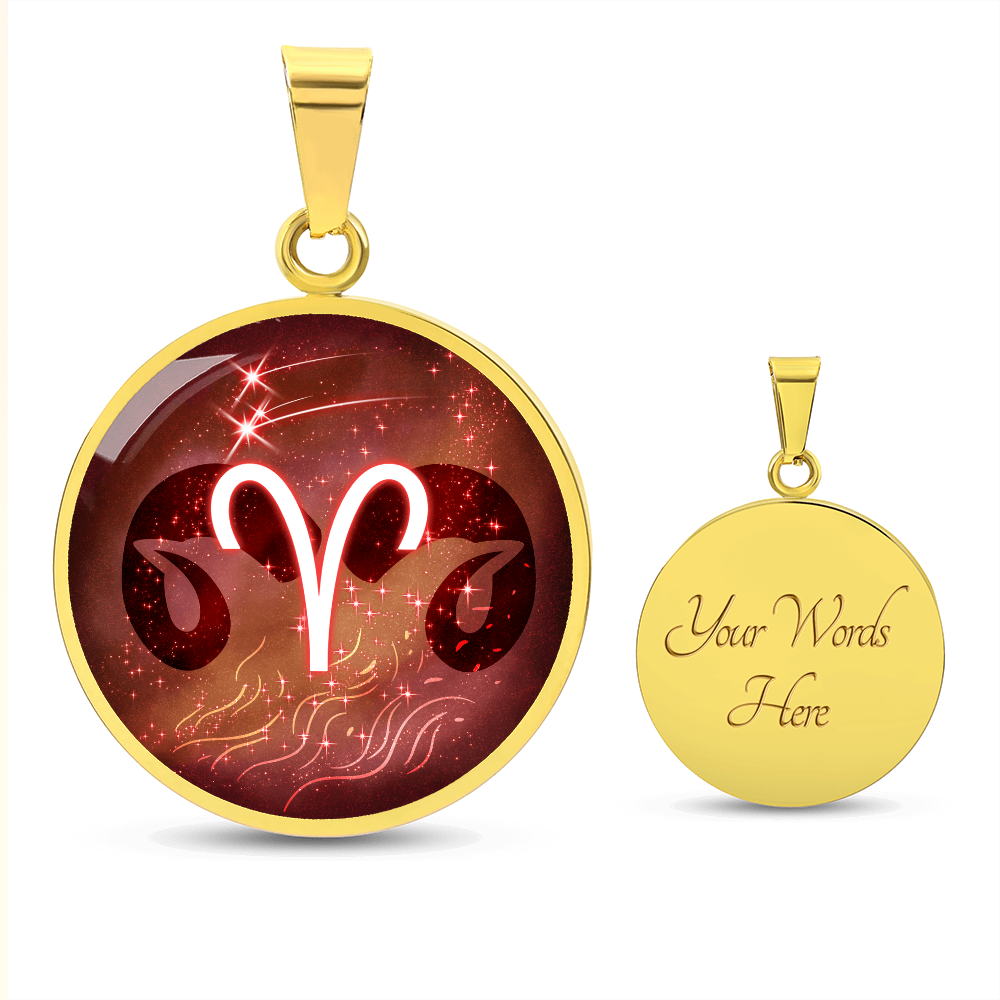 Aries Zodiac Constellation Pendant Necklace