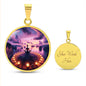 Serenity Meditation Pendant Necklace: Symbol of Peace and Balance