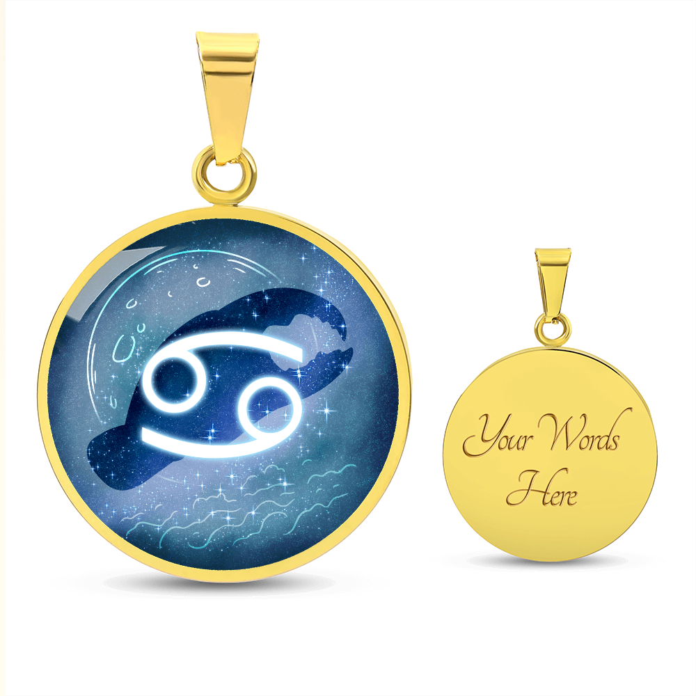 Cancer Zodiac Constellation Pendant Necklace