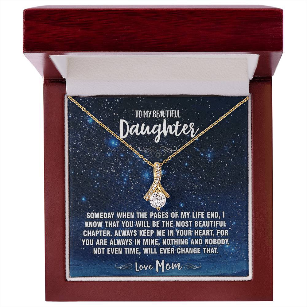 The Beautiful Chapter Mom To Daughter Pendant Necklace