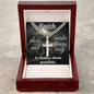 Faith Personalized Steel Cuban Chain Cross Necklace 2