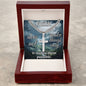 Faith Personalized Steel Cross Necklace on Cuban Chain 7