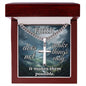 Faith Personalized Steel Cross Necklace on Cuban Chain 7