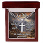 Faith Personalized Steel Cross Necklace on Cuban Chain 9
