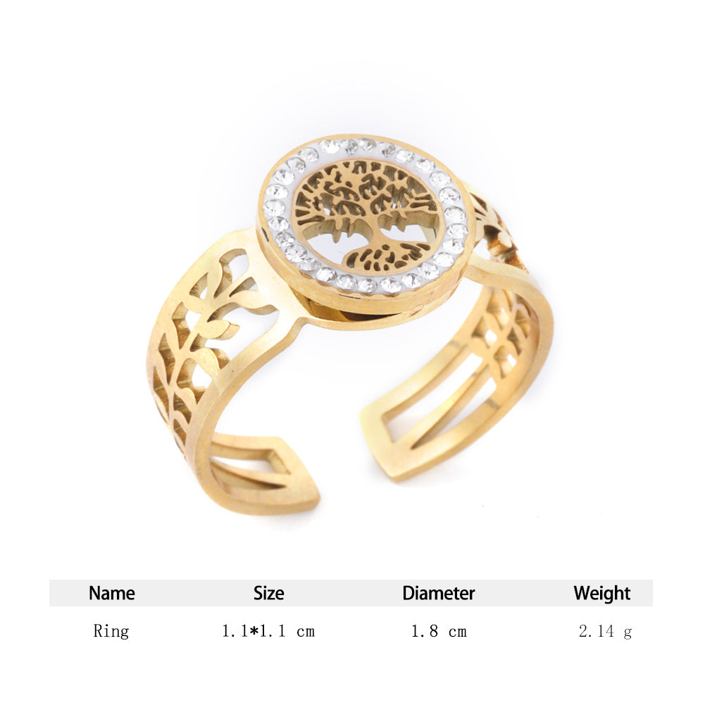 Tree of Life Adjustable Ring