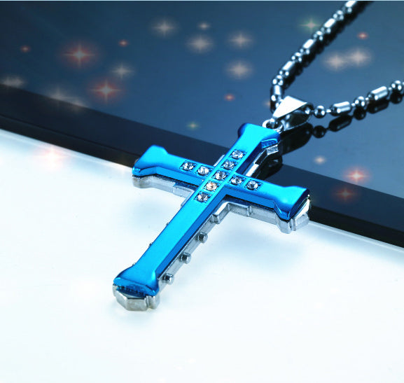 Eternal Shine Cross Stainless Steel Necklace