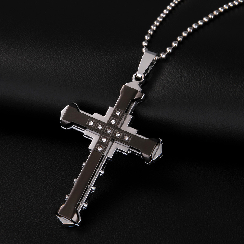 Eternal Shine Cross Stainless Steel Necklace