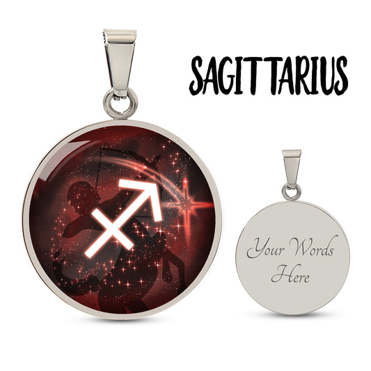 Sagittarius Zodiac Constellation Pendant Necklace