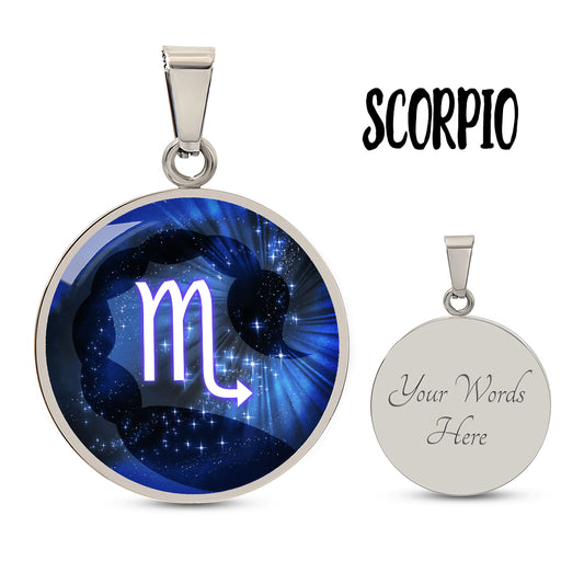 Scorpio Zodiac Constellation Pendant Necklace