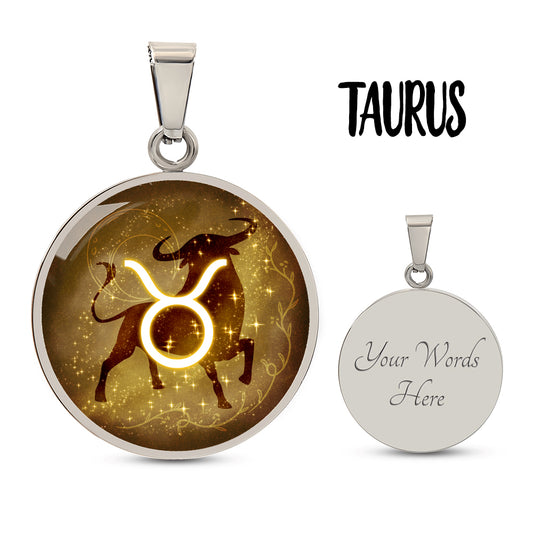Taurus Zodiac Constellation Pendant Necklace