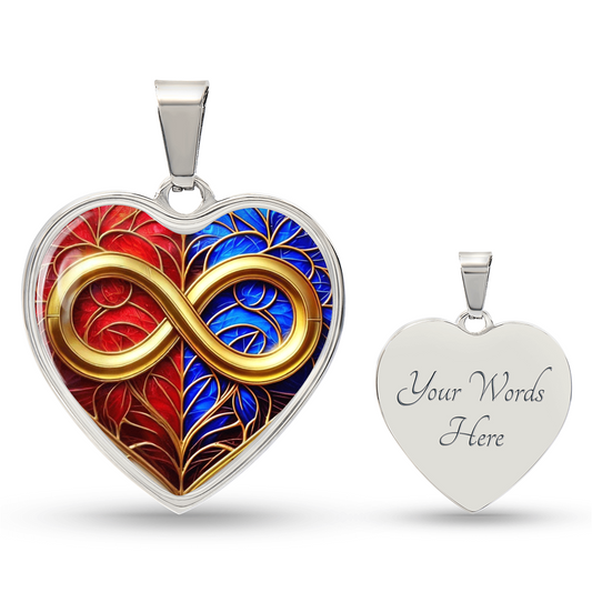 Infinity Eternal Balance Heart Pendant