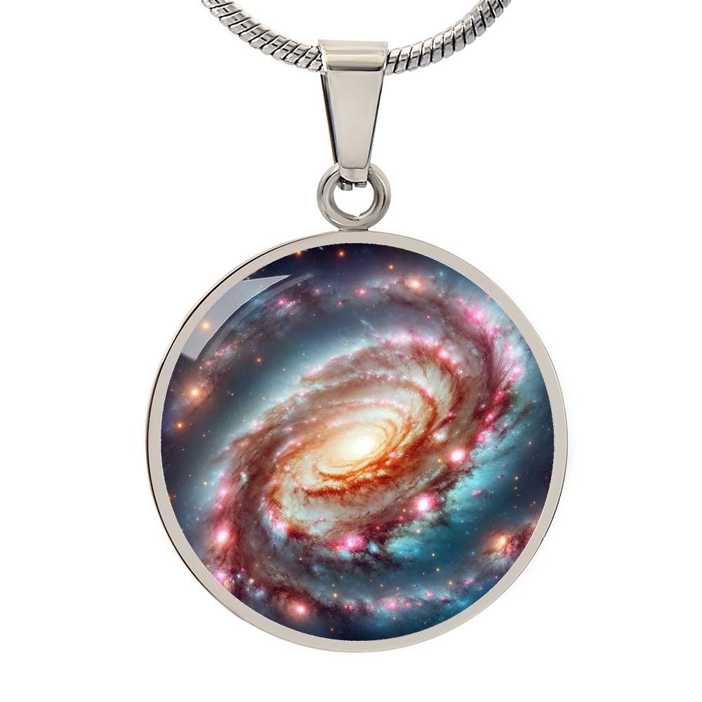 Nebula Hurricane Circle Pendant Necklace
