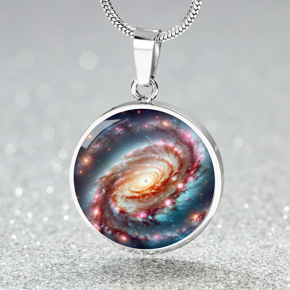 Nebula Hurricane Circle Pendant Necklace