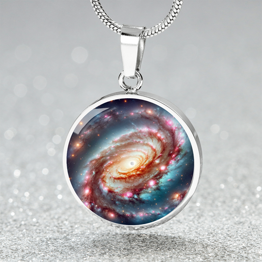 Nebula Hurricane Circle Pendant Necklace