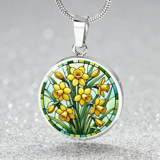 The Jonquils Circle Pendant Necklace