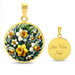 March Birth Flower - Daffodils Pendant Necklace