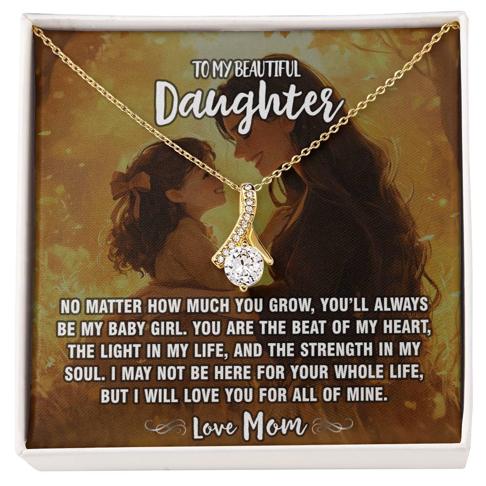 Mom To Daughter - Always My Baby Girl Pendant Necklace