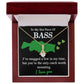 To My Hot Piece Of Bass Card Pendant Necklace