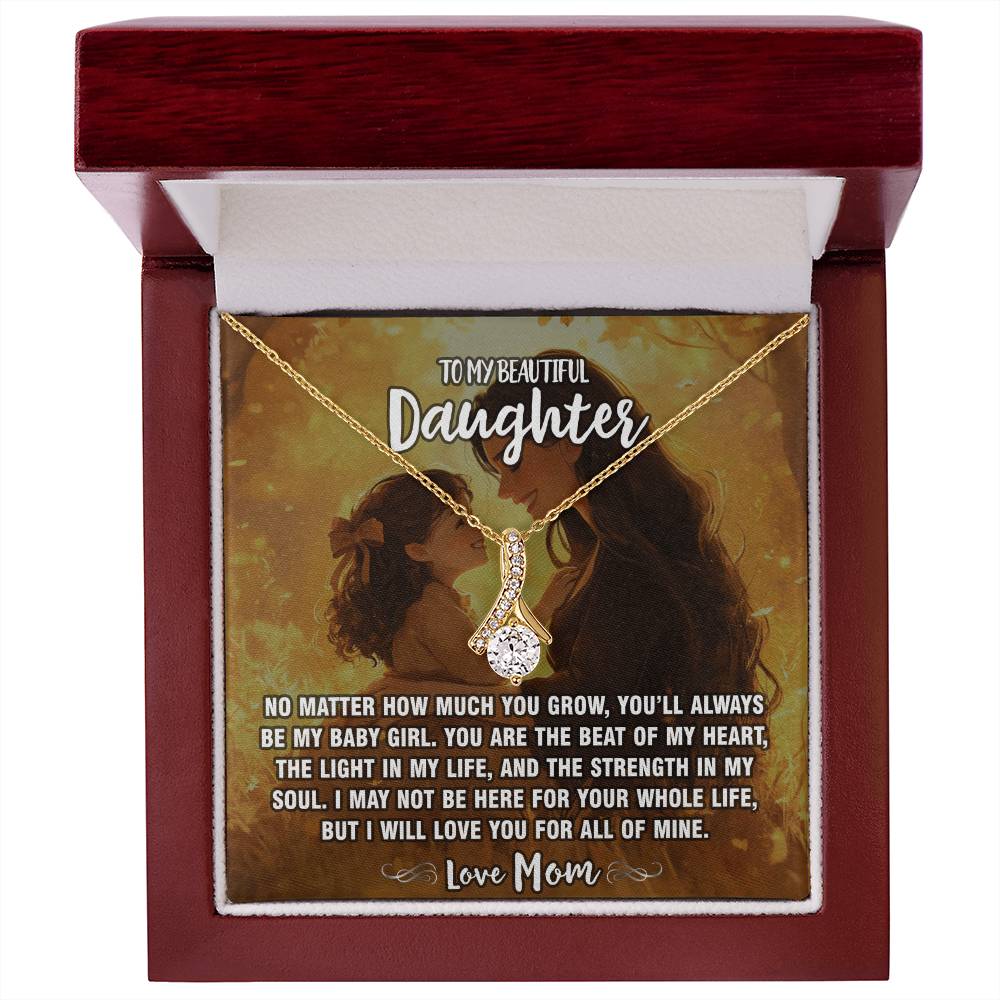 Mom To Daughter - Always My Baby Girl Pendant Necklace