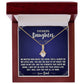 Father To Daughter - Forever My Little Girl Pendant Necklace