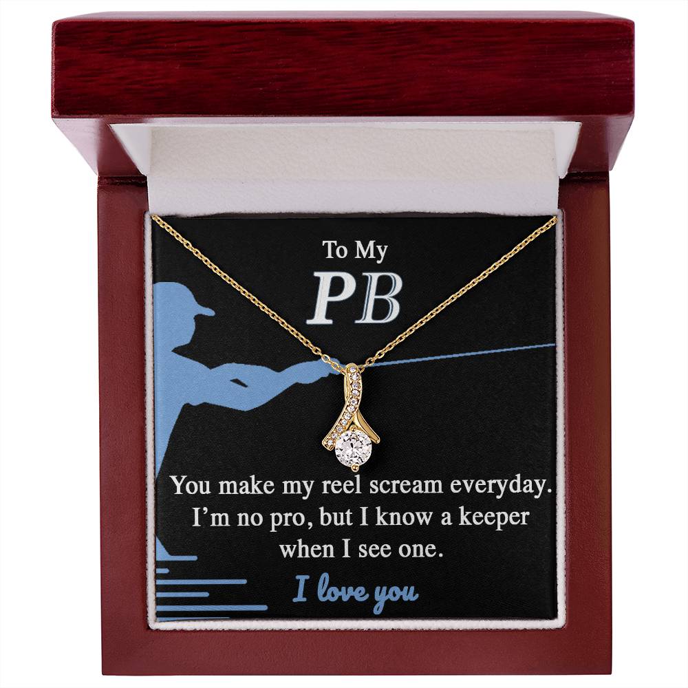 To My PB I Love You Pendant Necklace
