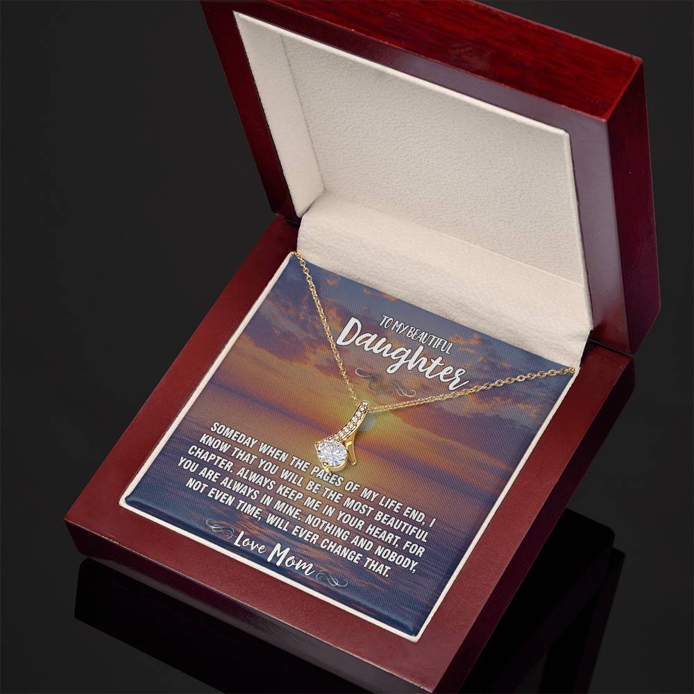 Beautiful Chapter Mom To Daughter Pendant Necklace