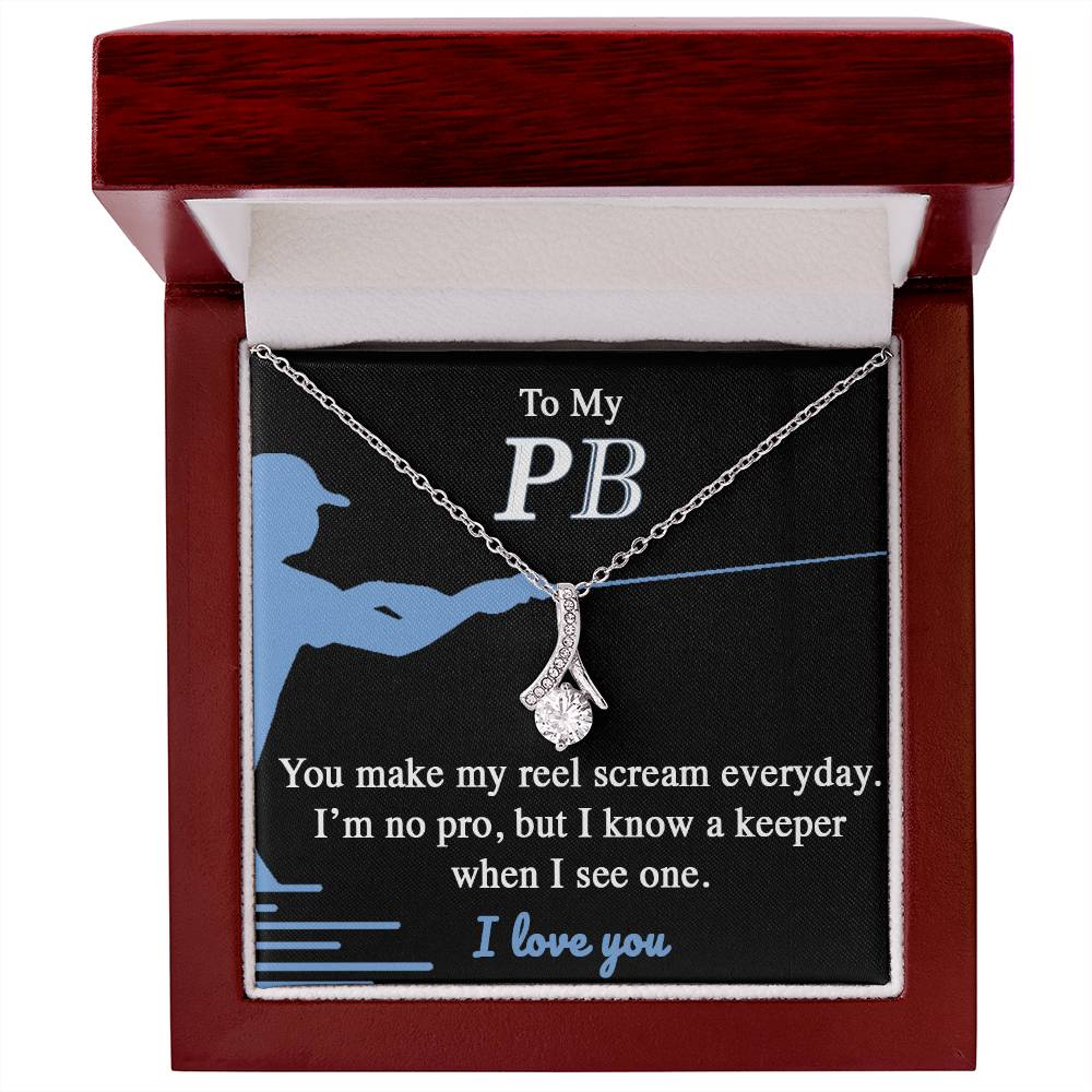 To My PB I Love You Pendant Necklace