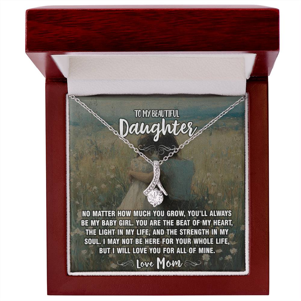 Always My Baby Girl Mom To Daughter Pendant Necklace