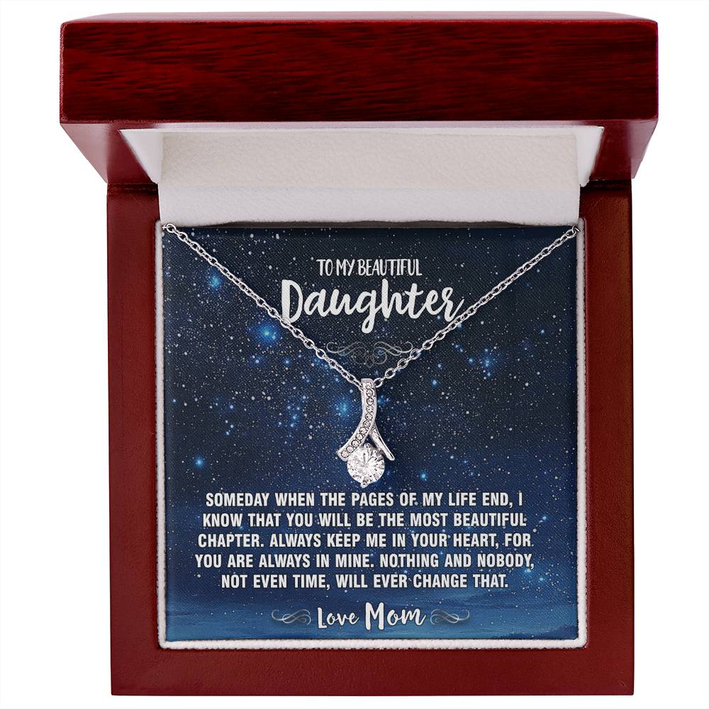 The Beautiful Chapter Mom To Daughter Pendant Necklace