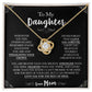 Love You Forever Mom To Daughter Pendant Necklace